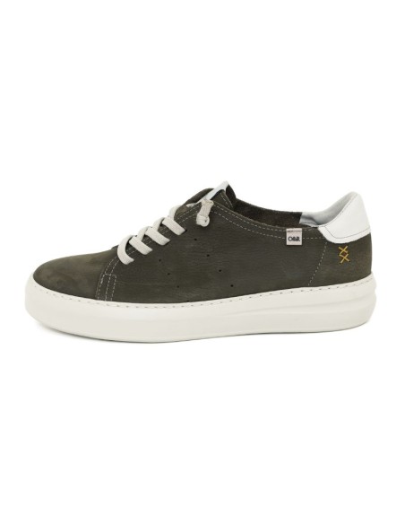 baskets nubuck vert NUCATI-GREEN