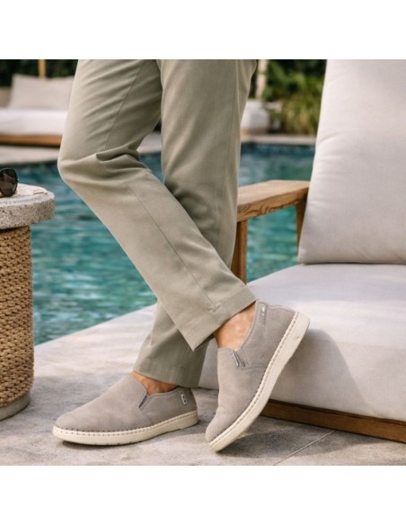 Beige slip-on moccasin