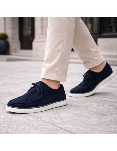 Mocassin suède bleu SAIRO-NAVY