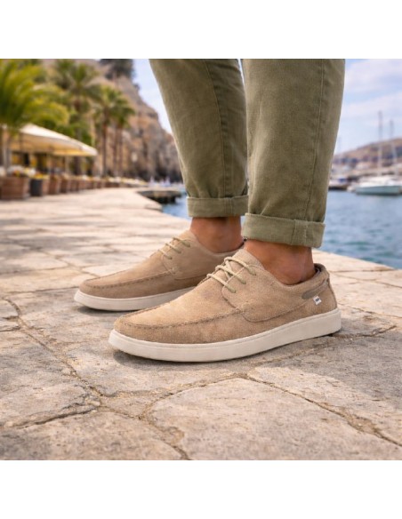 Nautique suède beige SISAN-PIEDRA