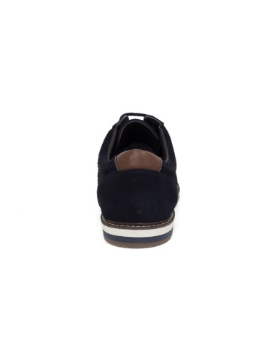 Casual derby suède bleu SOMAK-NAVY
