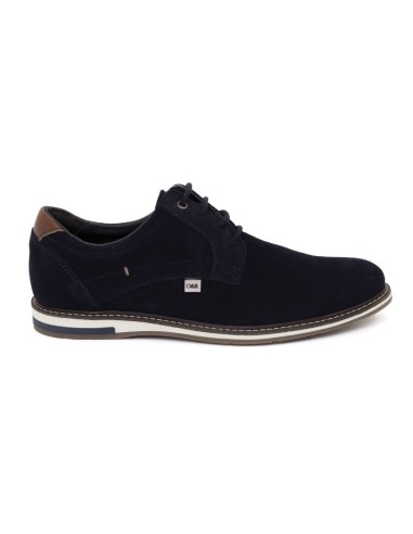 Blue suede Casual derby