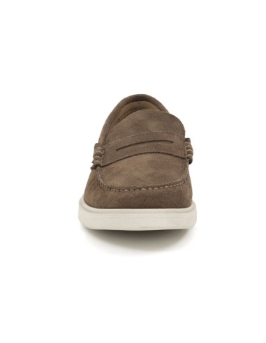Light Brown suede boat shoe