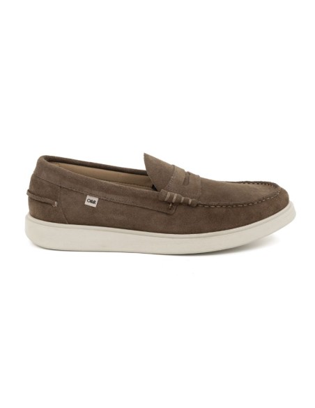 Light Brown suede boat shoe