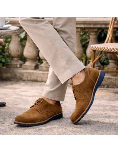Casual derby suède cuir SUBER-CUERO