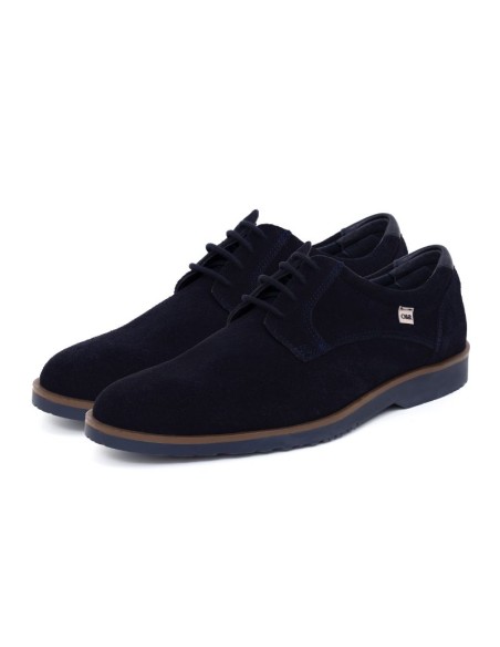 Casual derby suède bleu SUBER-NAVY