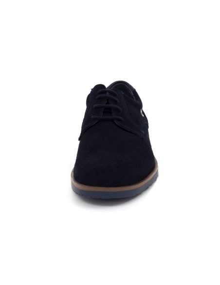 Blue suede Casual derby