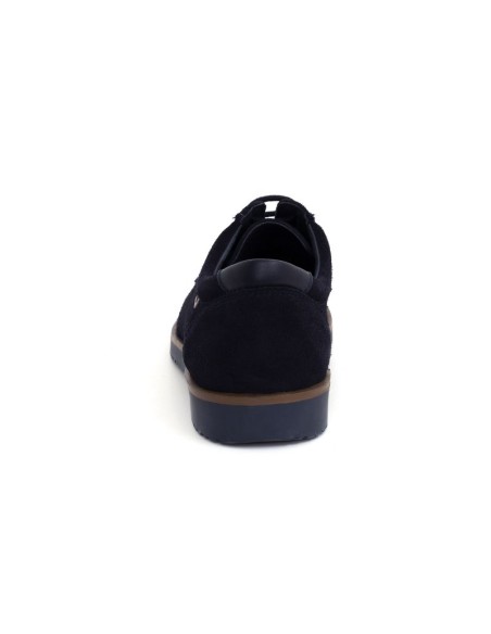 Blue suede Casual derby