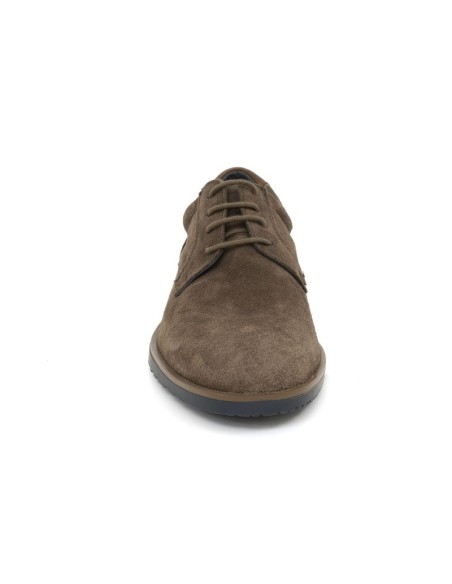 Camel suede derby