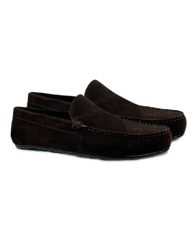 brown suede moccasin SILED-BROWN