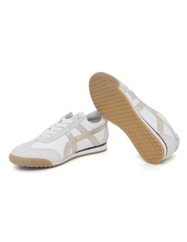 baskets femme de peau blanc W-CHIC-BLANCO