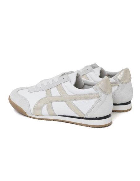 baskets femme de peau blanc W-CHIC-BLANCO