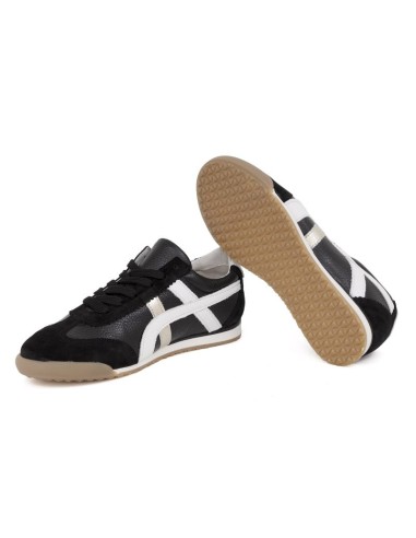 Black leather Women's sneakers