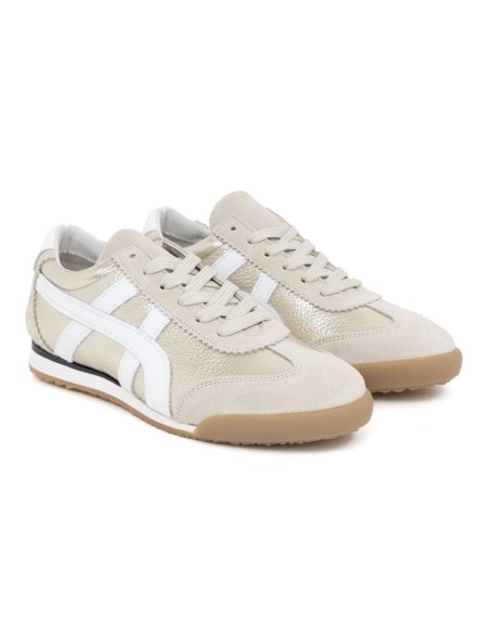 baskets femme de peau or W-CHIC-ORO