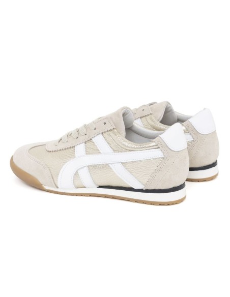 gold leather Women's sneakers