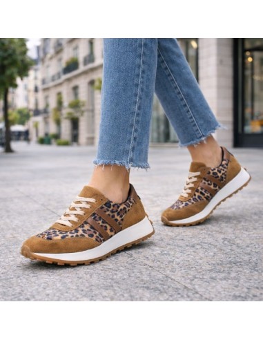 baskets femme suède marron W-KAIRA-MARRON