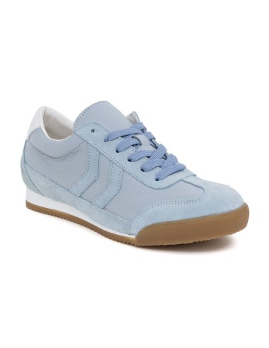 Blue leather Women's sneakers