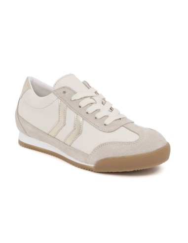 Beige leather Women's sneakers