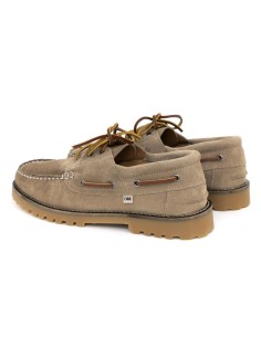 Beige suede boat shoe 2