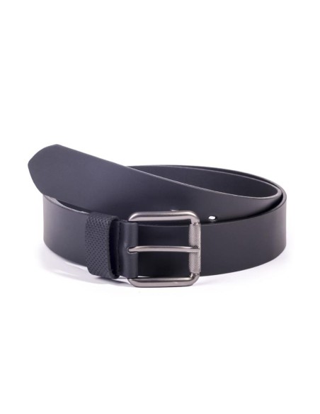 Black leather belt