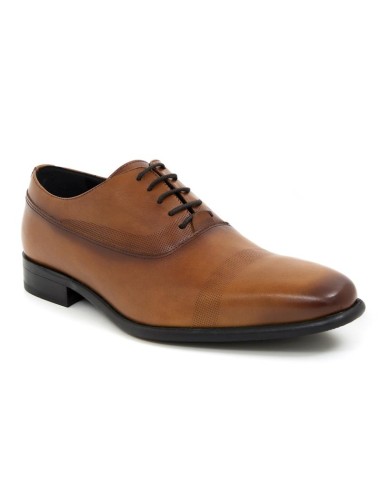 Oxford de charol con plantilla extraible color cuero