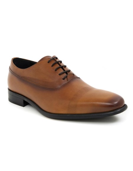 Oxford de charol con plantilla extraible color cuero