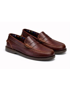 Light Brown leather boat shoe 2