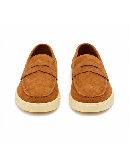 Light Brown suede moccasin