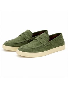 Mocassin suède vert SAVORA-GREEN