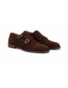 chaussure avec boucle suède marron SOLVER-BROWN 2