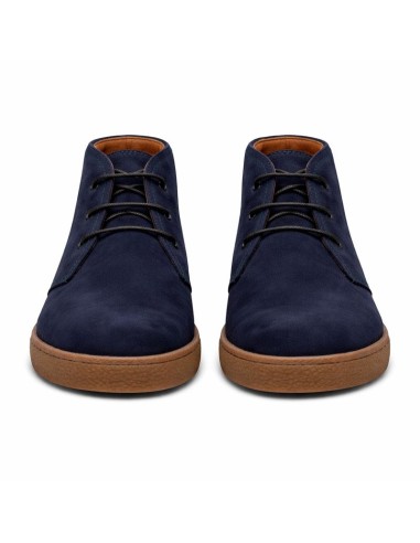 Blue suede boot