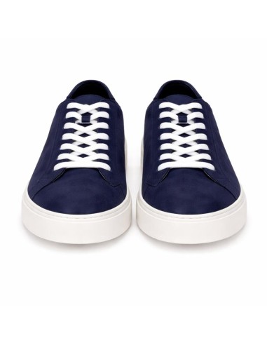 Blue suede sneakers