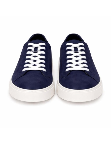 Sneakers de ante liso color azul