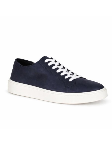 Blue suede sneakers