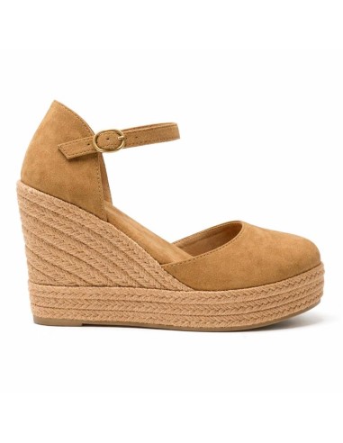 Light Brown solid color espadrilles for women