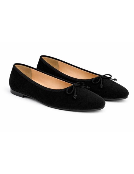 Ballerine suède le noir W-BELIMO-NEGRO