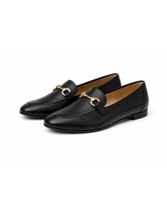 femmes mocassins de peau le noir W-MILUNA-BLACK