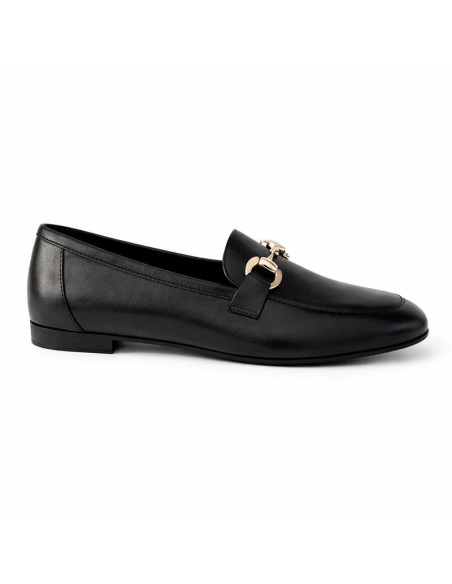 femmes mocassins de peau le noir W-MILUNA-BLACK