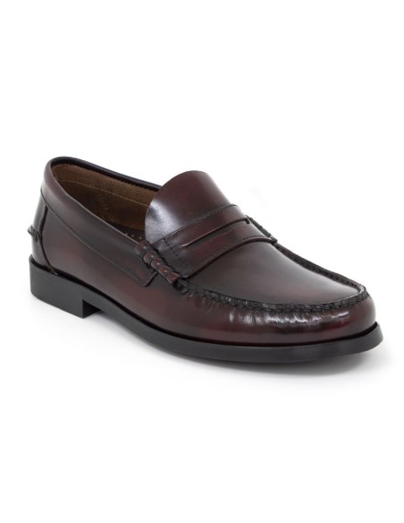 Burgundy leather Castellanos