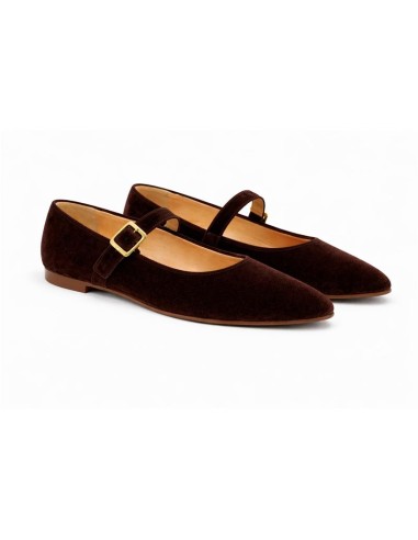 Brown suede Ballet Flat