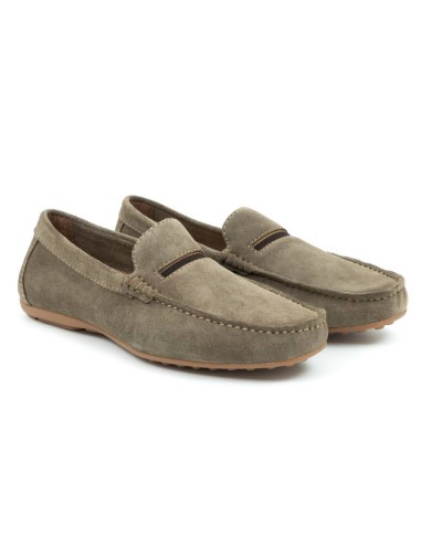 beige suede moccasin SOCAMAN-BEIGE