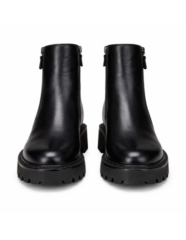 bottines femme de peau le noir W-BUKARO-BLACK