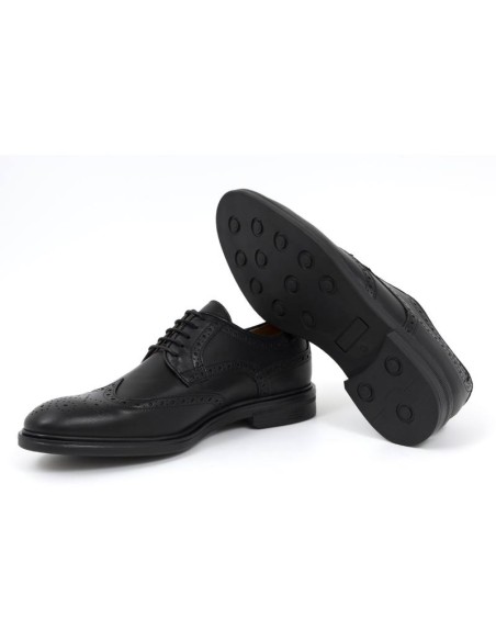 Derby de peau le noir MIEVEGA-BLACK