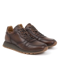 Light Brown leather sport shoe 2