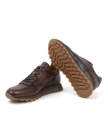Light Brown leather sport shoe