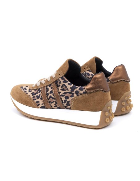 Brown suede Women's sneakers