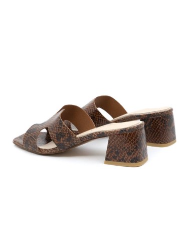 sandales femme de peau marron W-TULA-BROWN