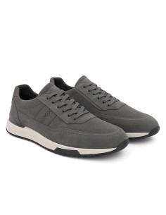 Grey suede sport shoe