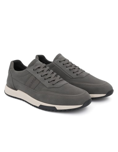 Grey suede sport shoe