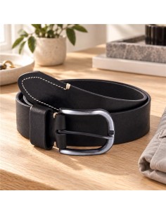 Ceinture de peau le noir B-CRAME-BLACK